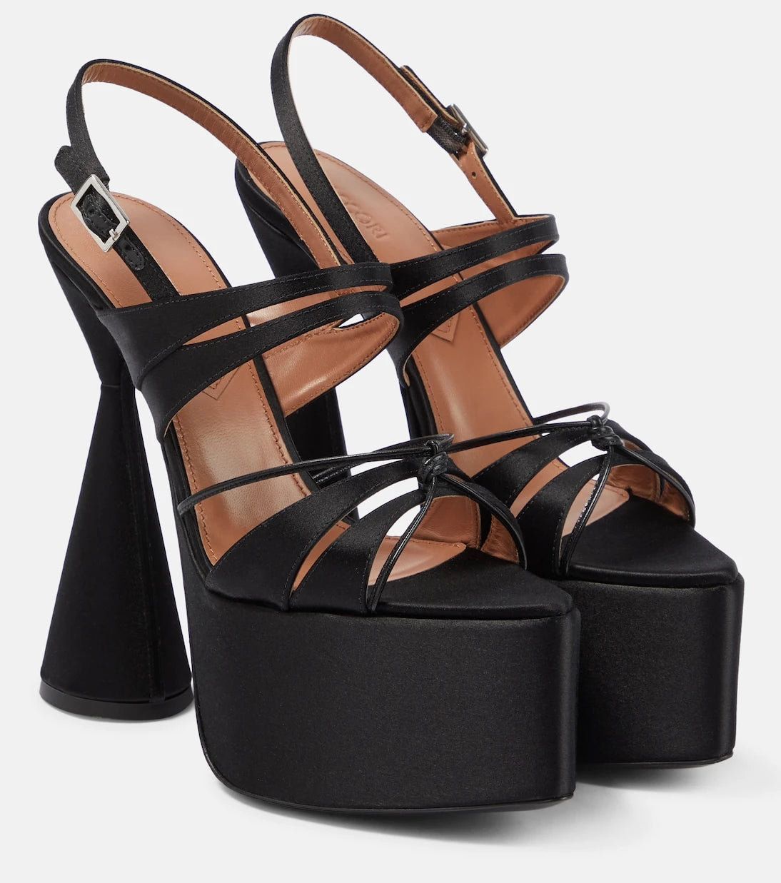 D'Accori - Belle satin platform sandals