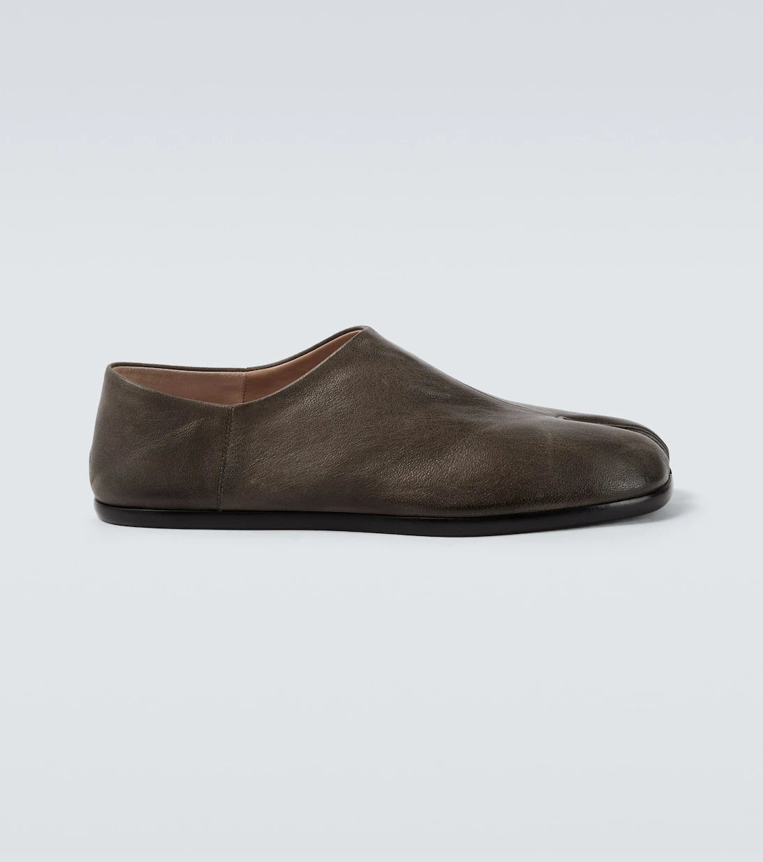 Maison Margiela - Tabi leather slip-on shoes