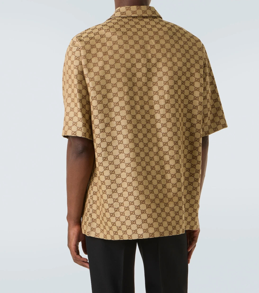 Gucci - GG jacquard linen-blend shirt