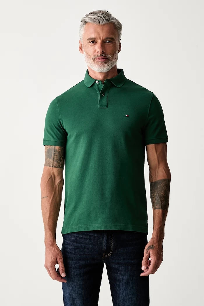 Tommy Hilfiger erkek pamuk elastan polo yaka tişört