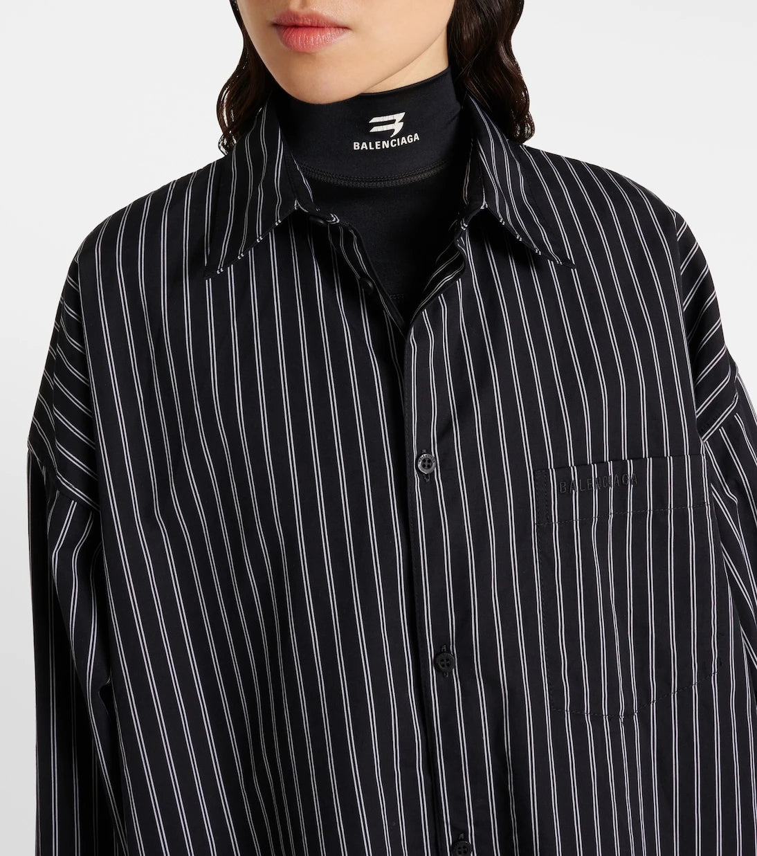 Balenciaga - Flatground striped cotton shirt