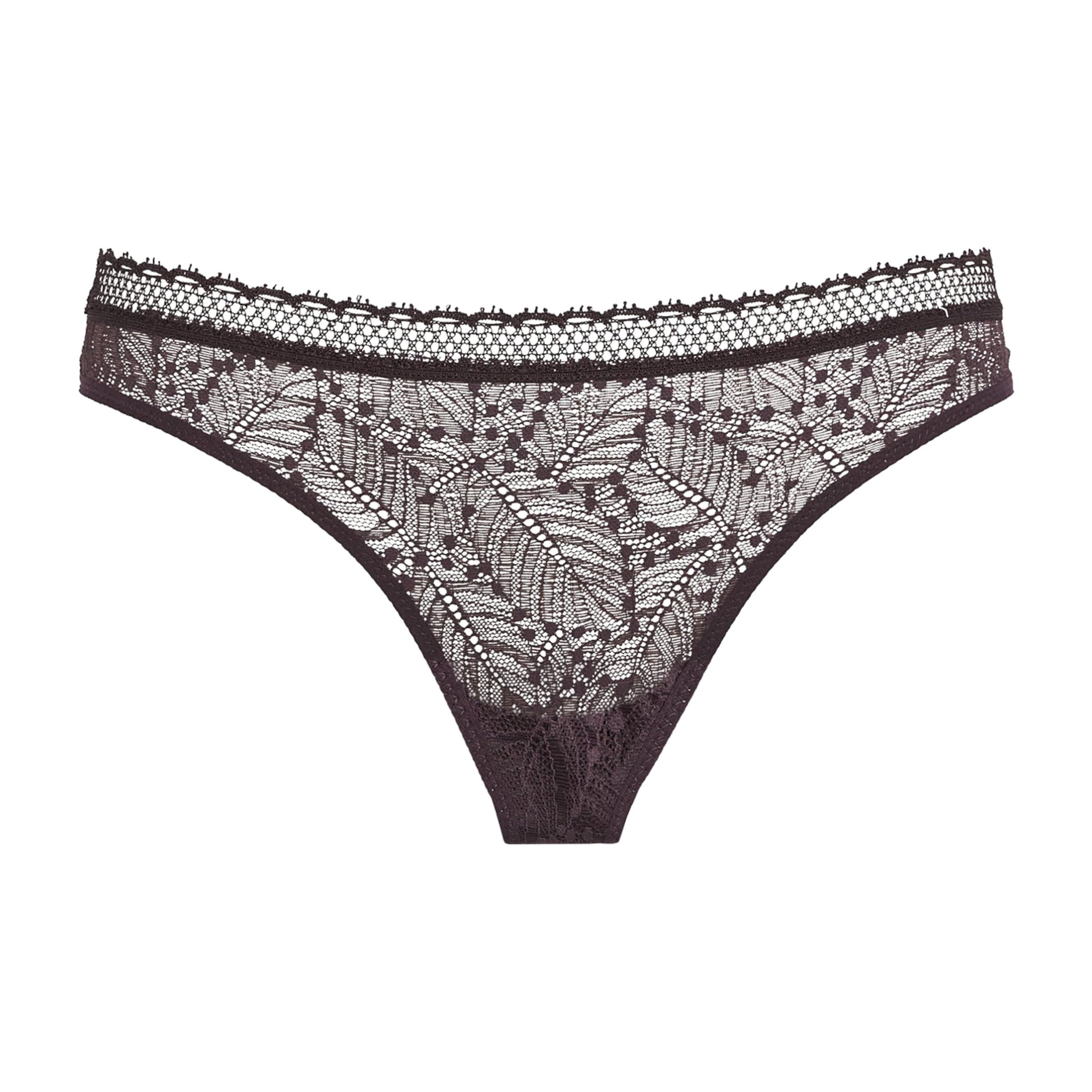 Brown Lace Comète Bikini Briefs