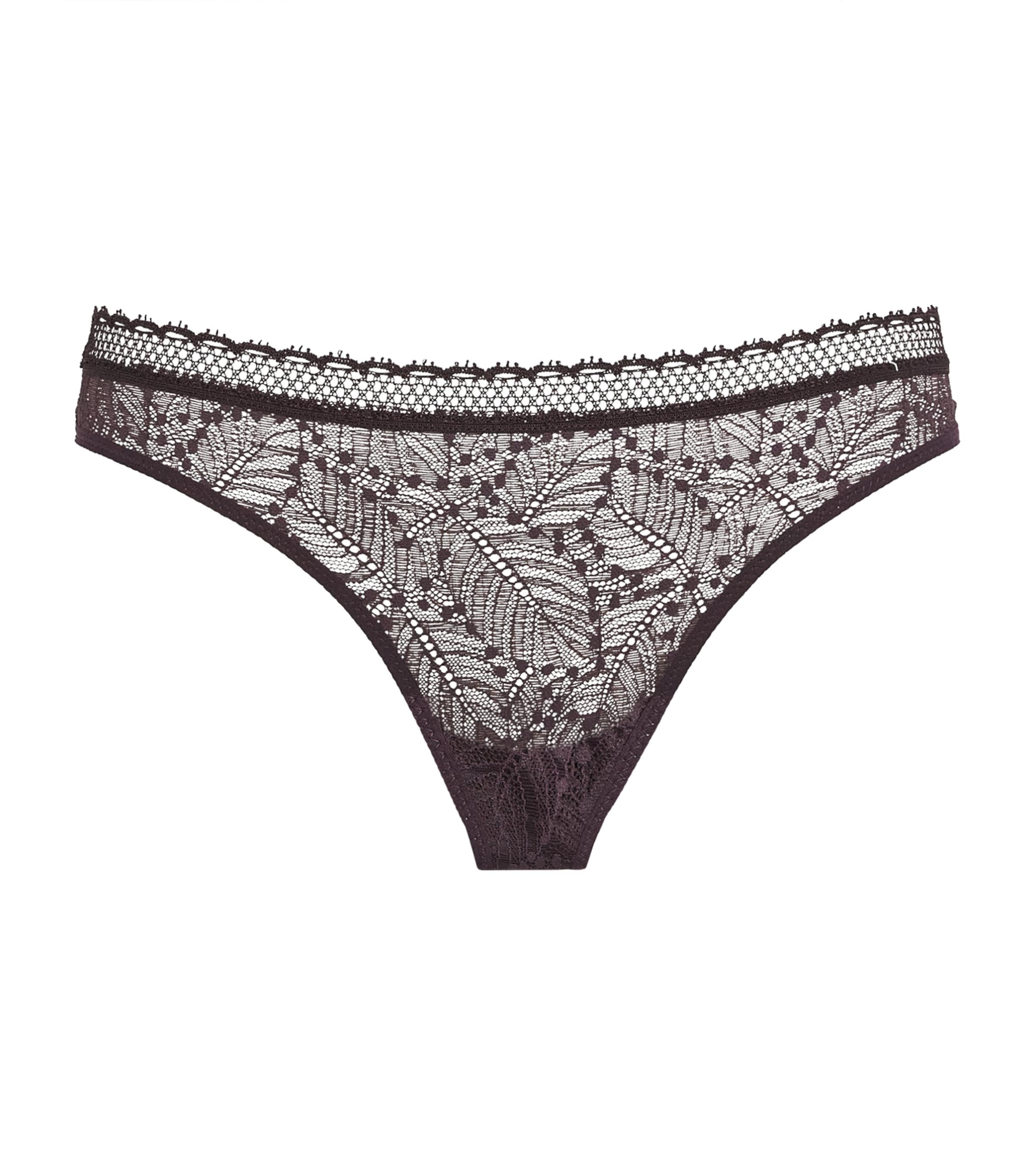 Brown Lace Comète Bikini Briefs