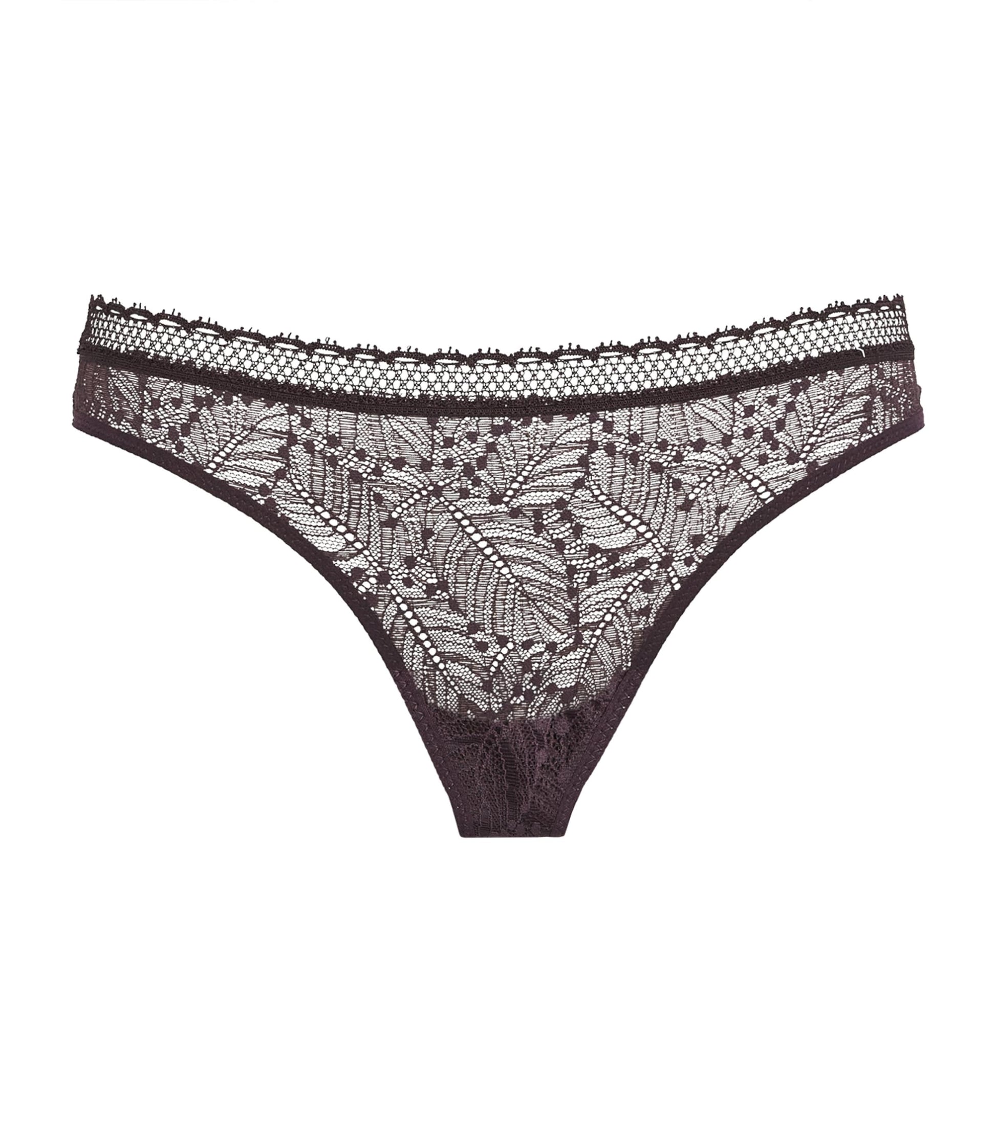 Brown Lace Comète Bikini Briefs