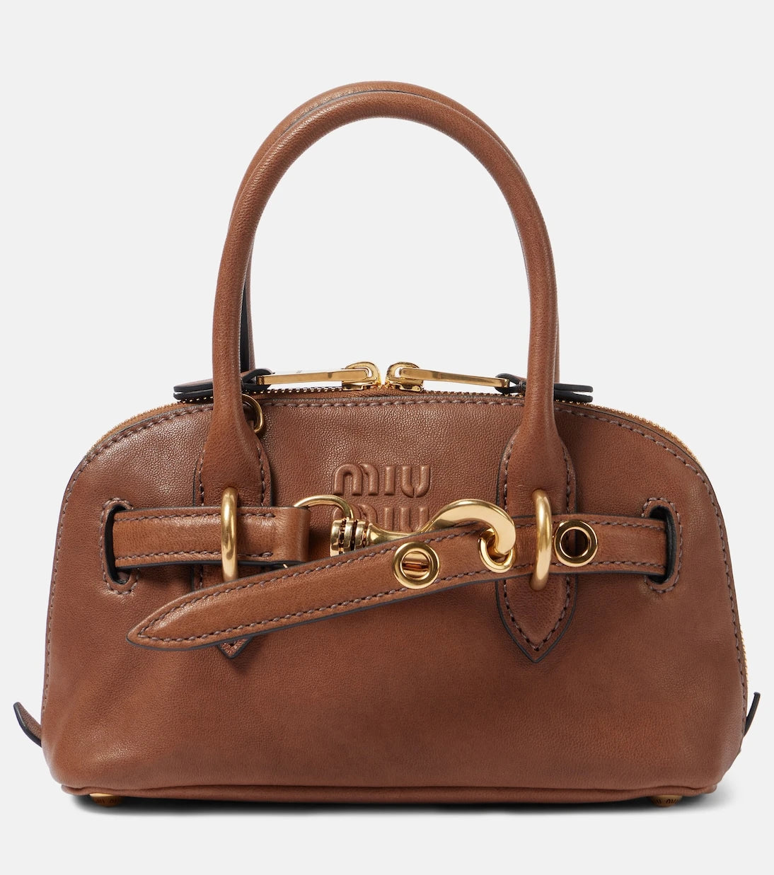 Miu Miu - Aventure Mini leather tote bag