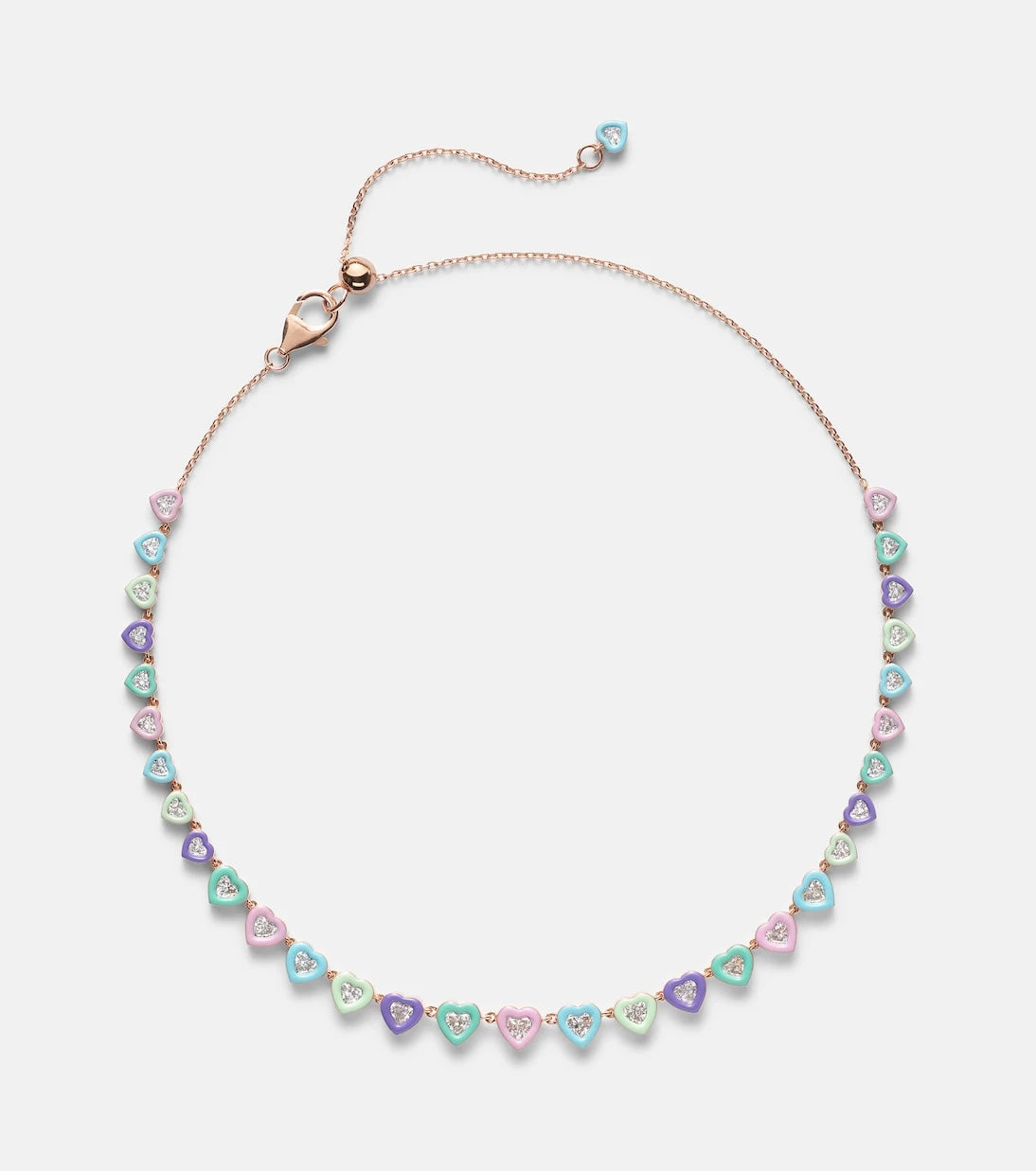Kamyen - Candy Crush 18kt rose gold choker with diamonds