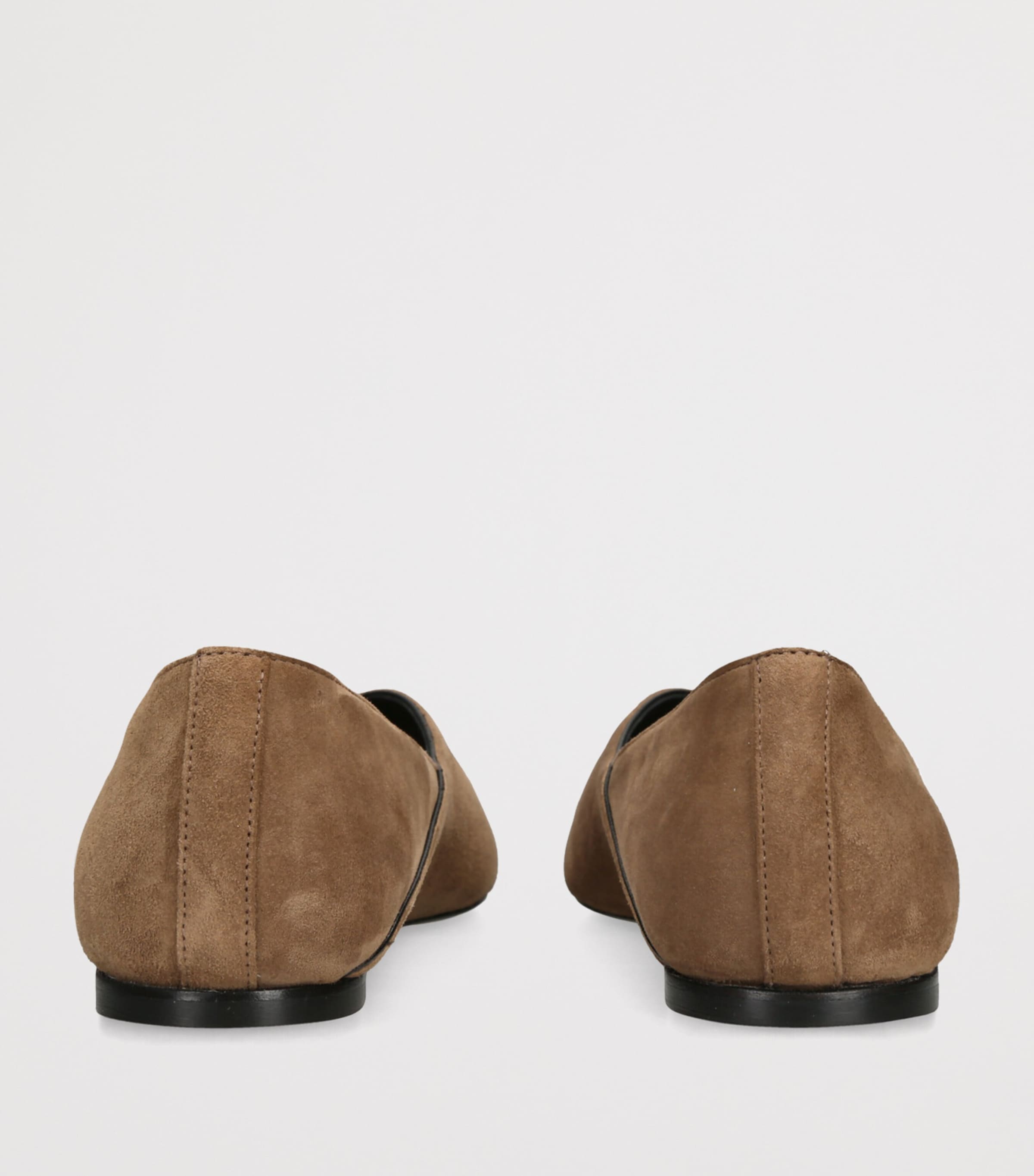 Toteme Beige Suede Everyday Ballet Flats