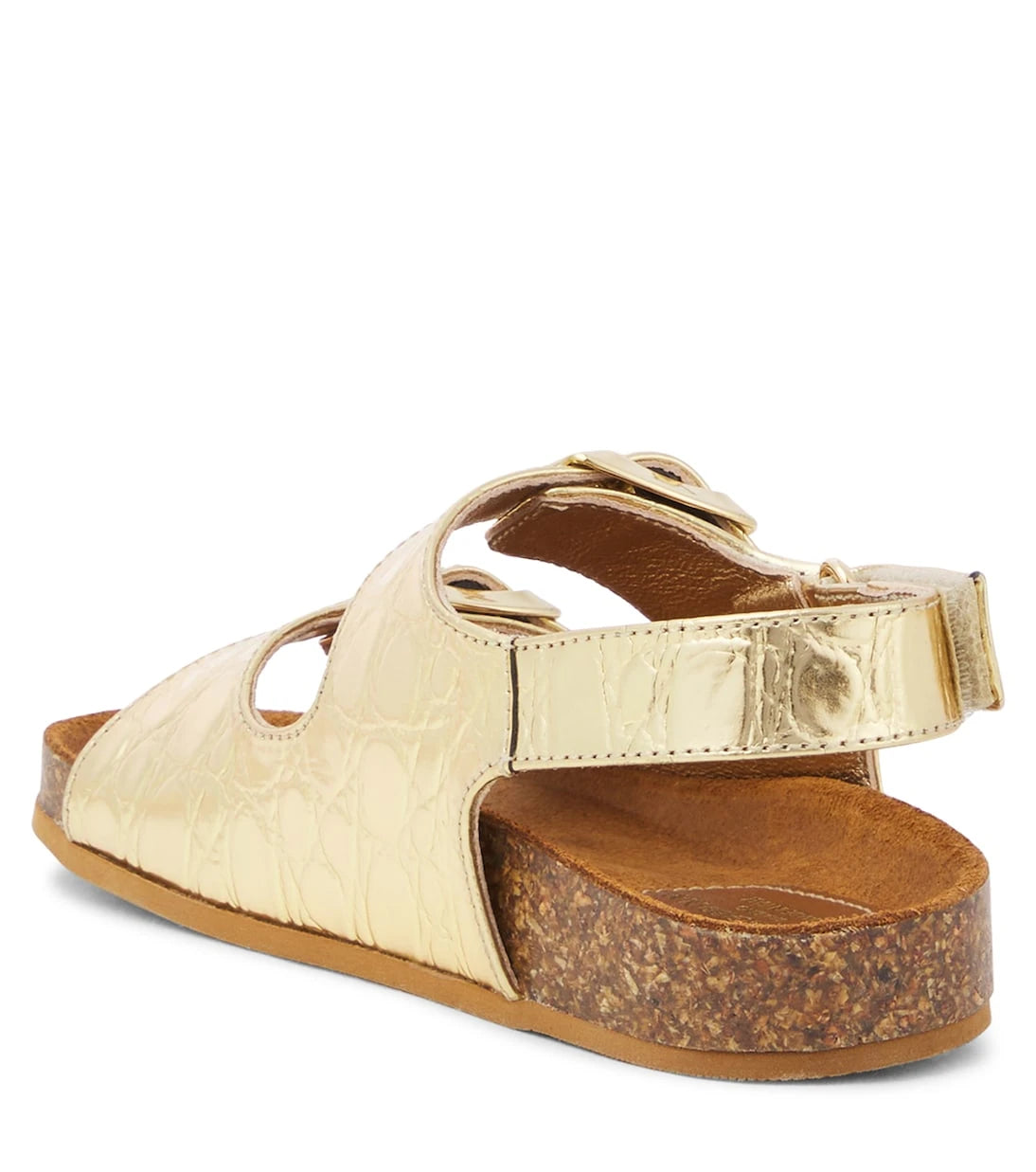 Dolce&Gabbana Kids - Metallic leather sandals