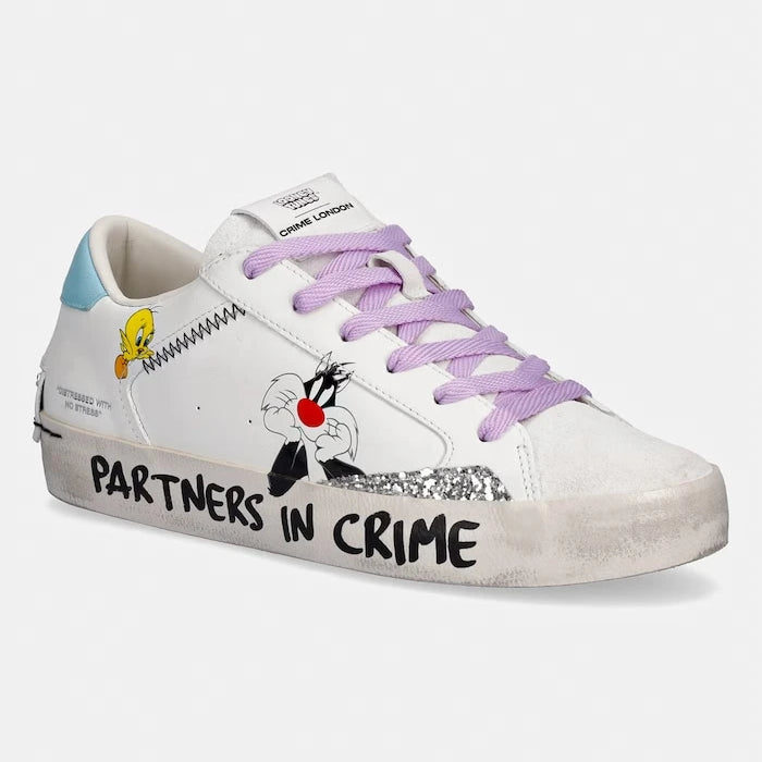 Crime London DISTRESSED маратонки дамски от кожа