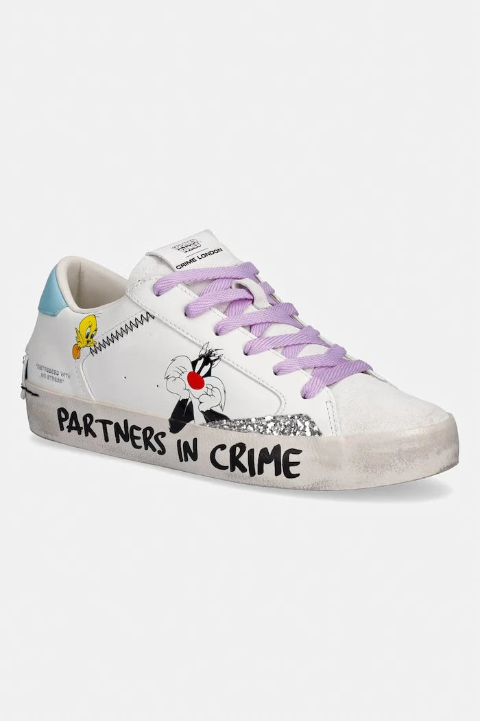 Crime London DISTRESSED маратонки дамски от кожа
