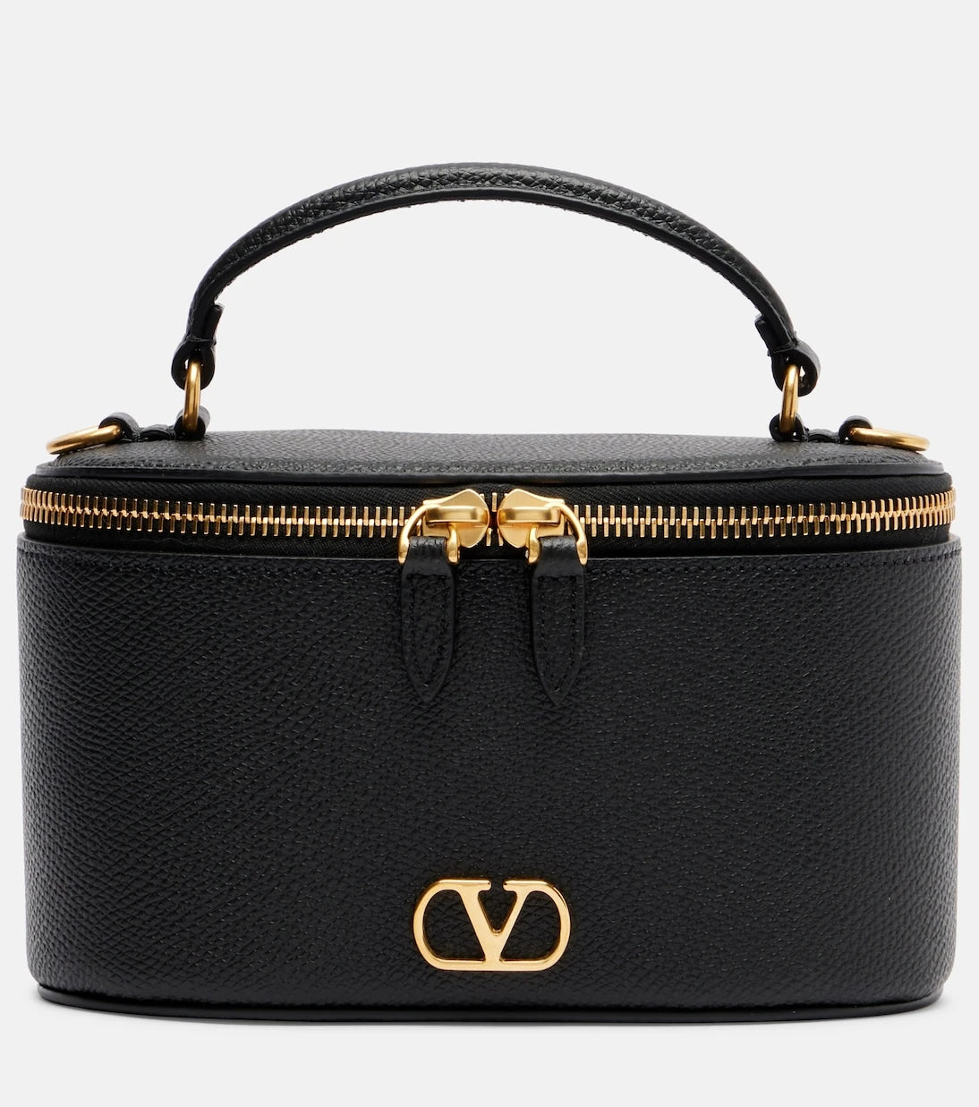 Valentino Garavani - حقيبة مستحضرات التجميل الصغيرة VLogo Mini من الجلد