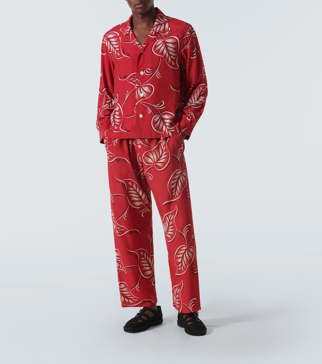 Bode - Creeping Begonia printed shirt