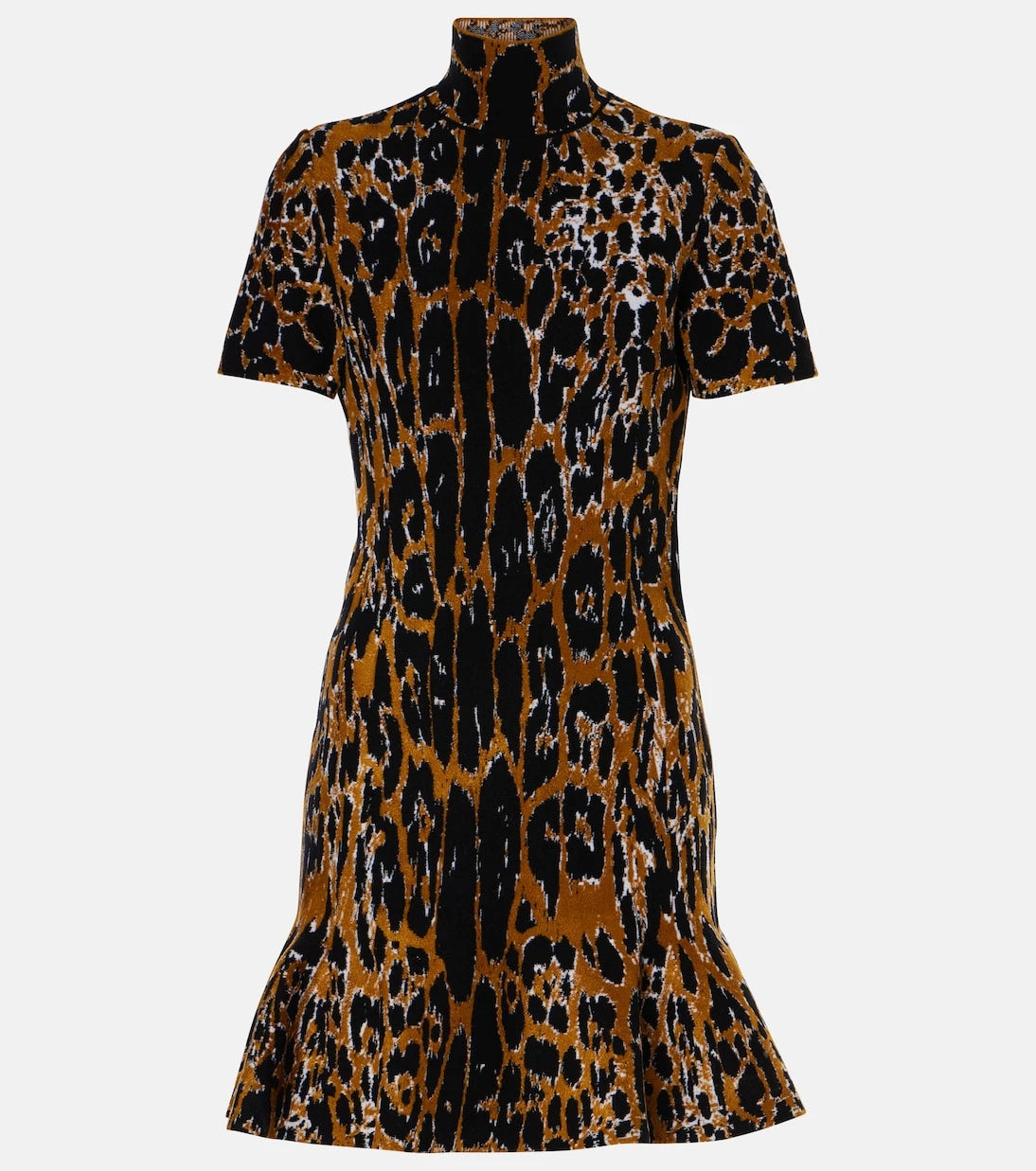 Alaïa - فستان قصير بنقشة الجاكار