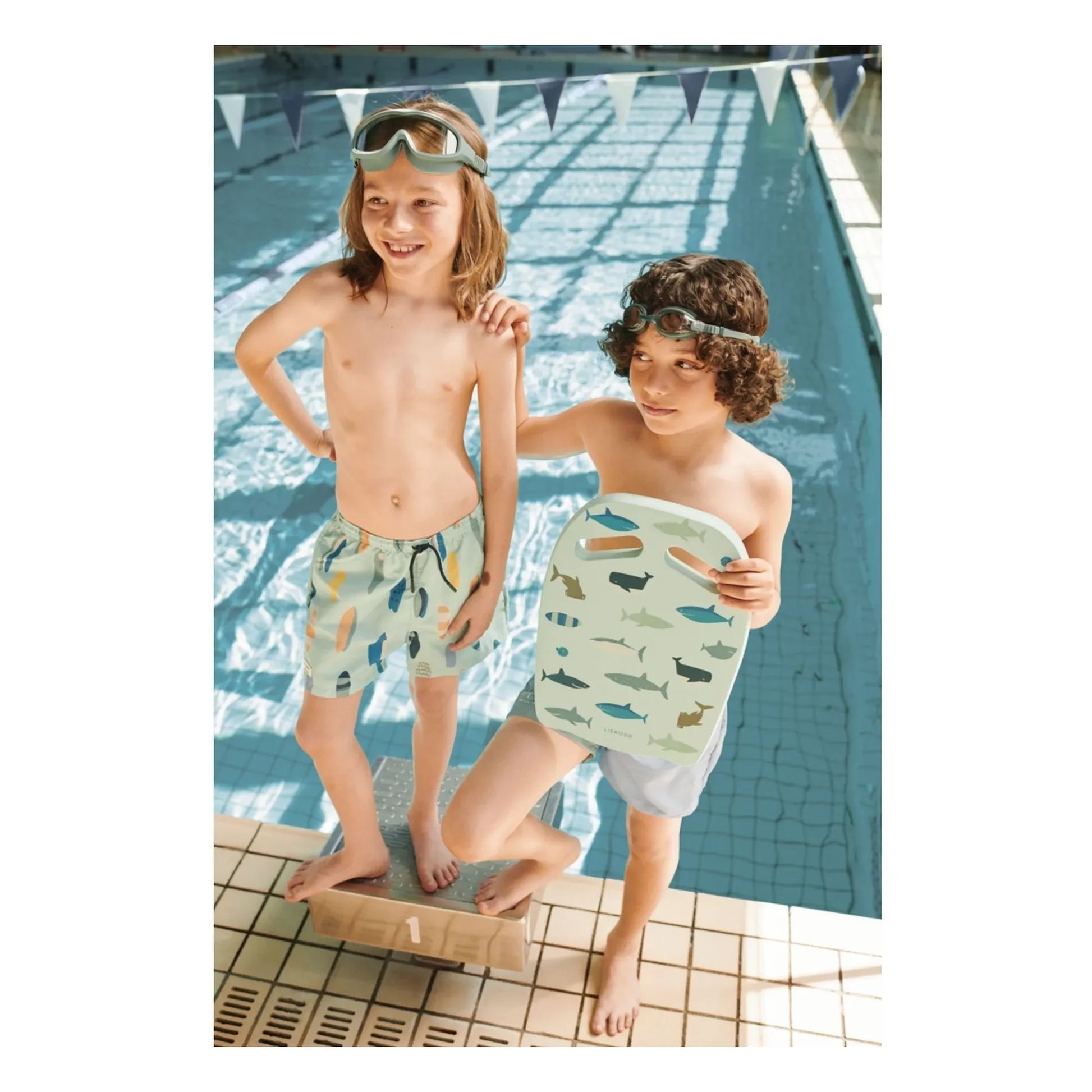 Liewood - Hayden Swimboard | Shark/Dove blue