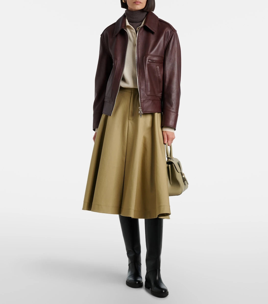 Delvaux - حقيبة كتف Brilliant Small من الجلد