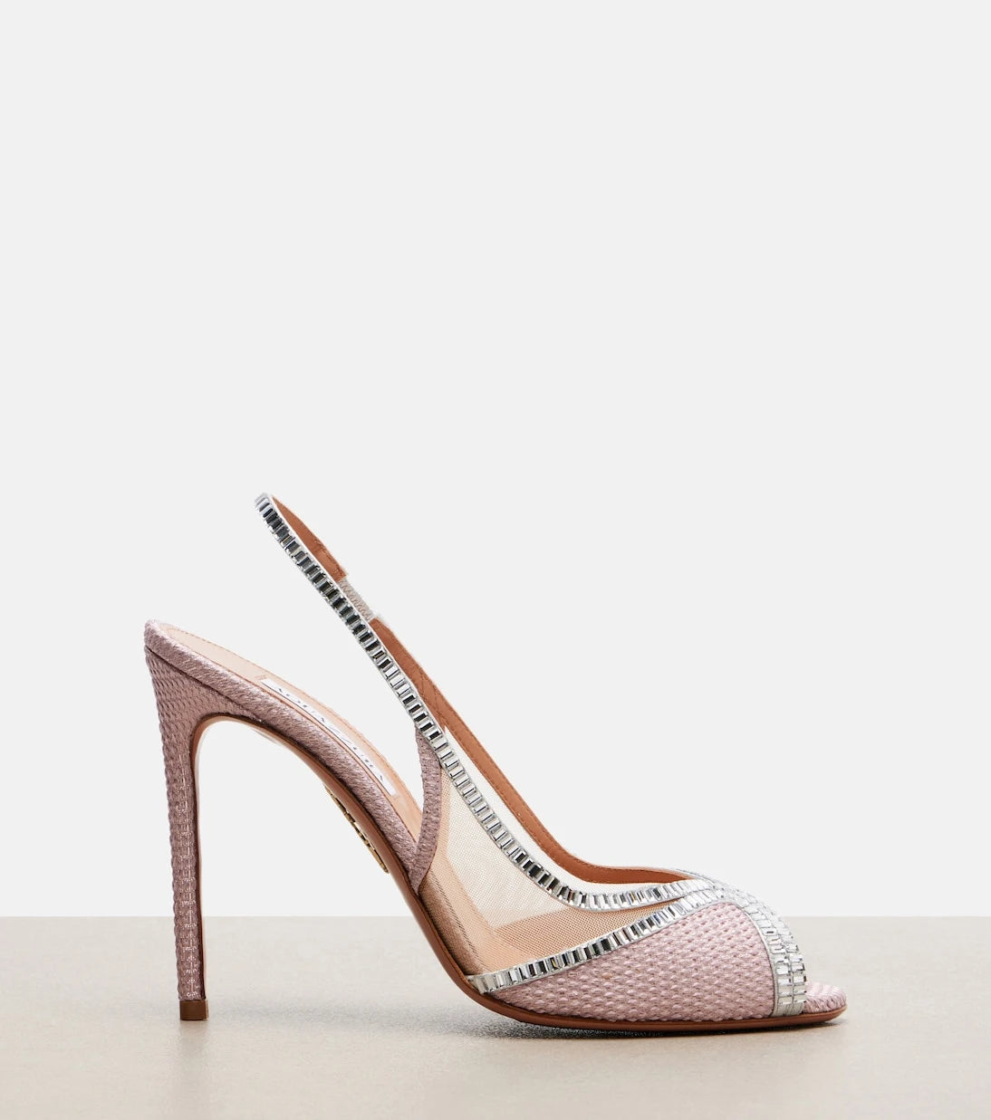 Aquazzura - Wild Aurora embellished slingback sandals