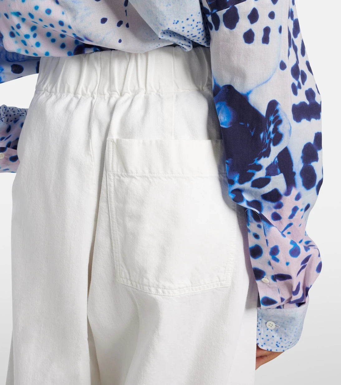 Dries Van Noten - High-rise denim wide-leg pants