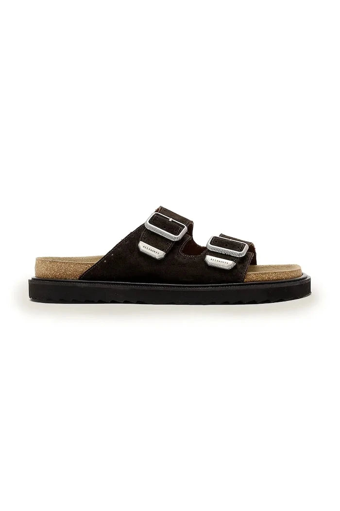 Велурени чехли AllSaints Randal Sandal