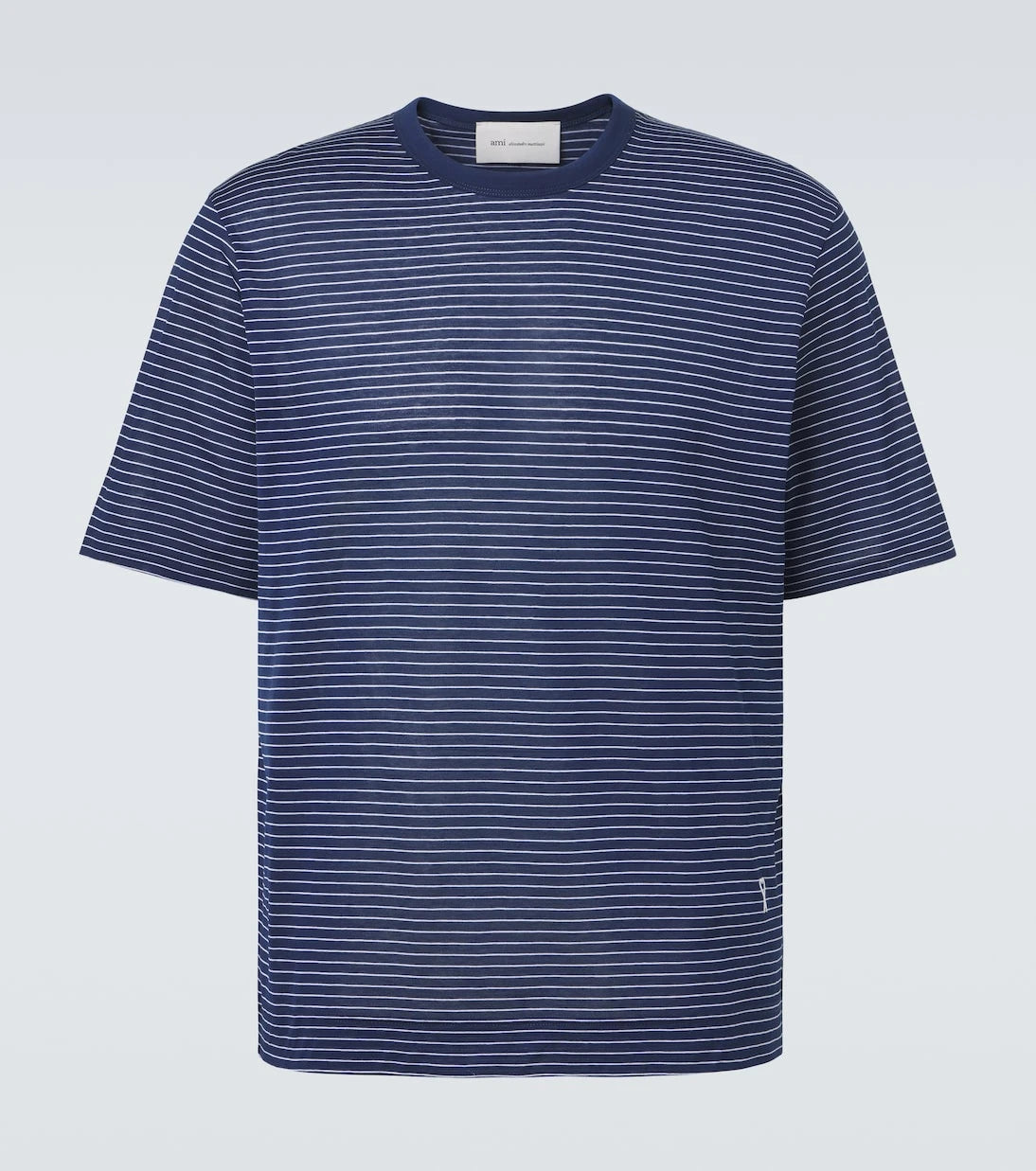 Ami Paris - Striped cotton jersey T-shirt