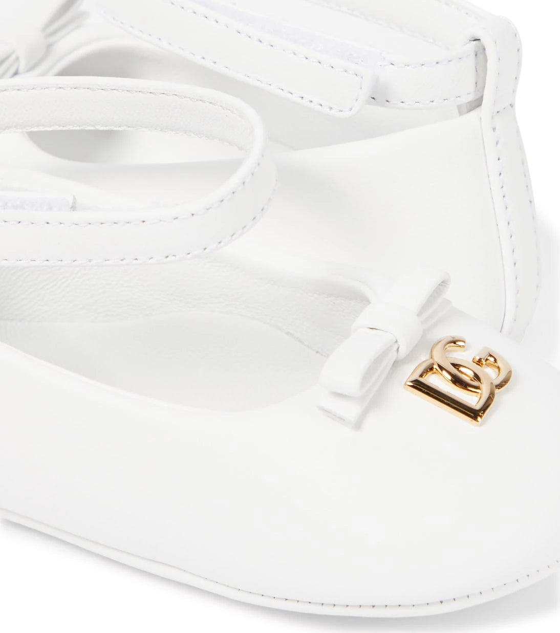 Dolce&Gabbana Kids - Baby leather ballet flats