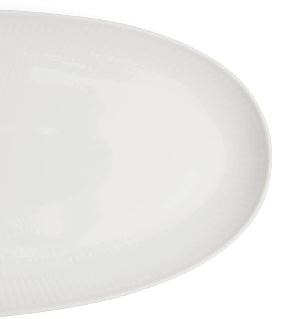 Royal Copenhagen White Fluted Long Oval Dish (37cm x 17cm)