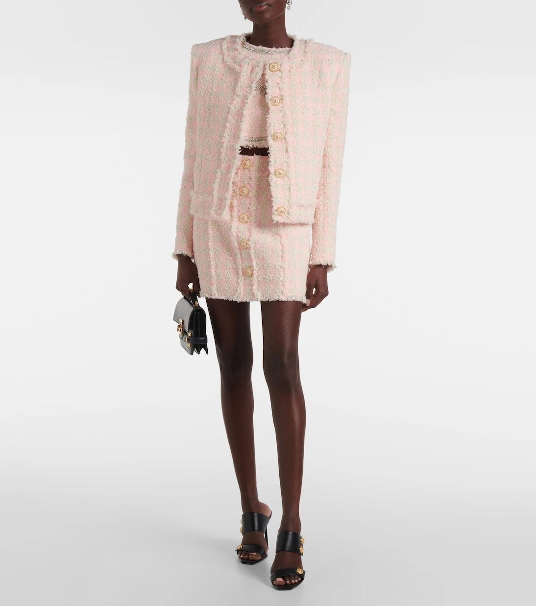 Balmain - سترة التويد