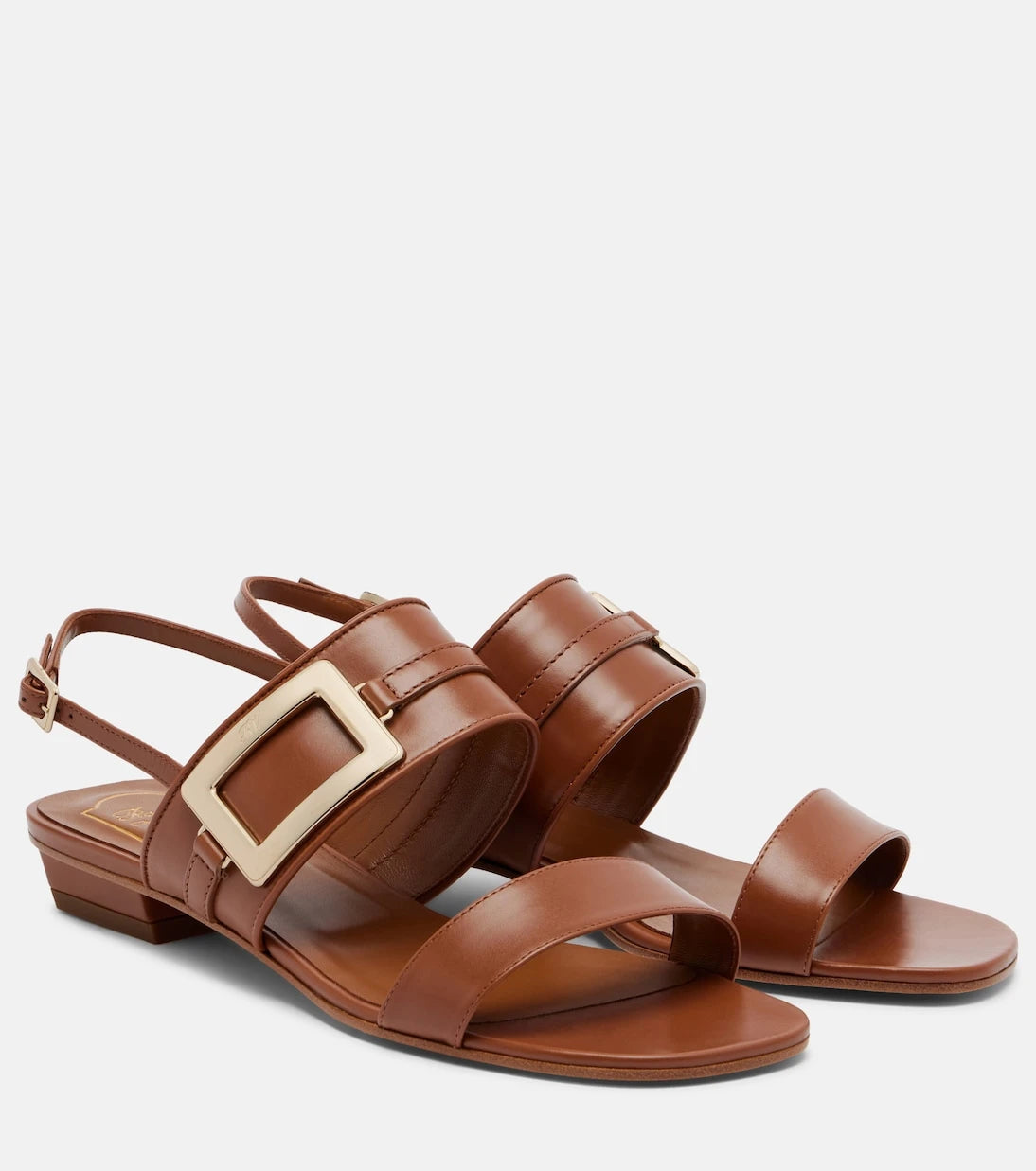 Roger Vivier - Belle Vivier leather slingback sandals
