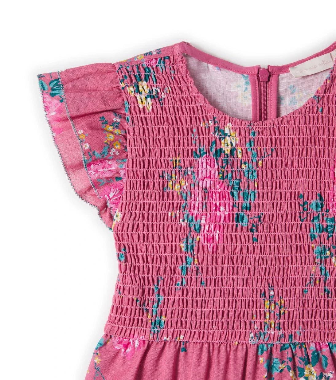 C'era Una Volta - Ester floral shirred cotton dress