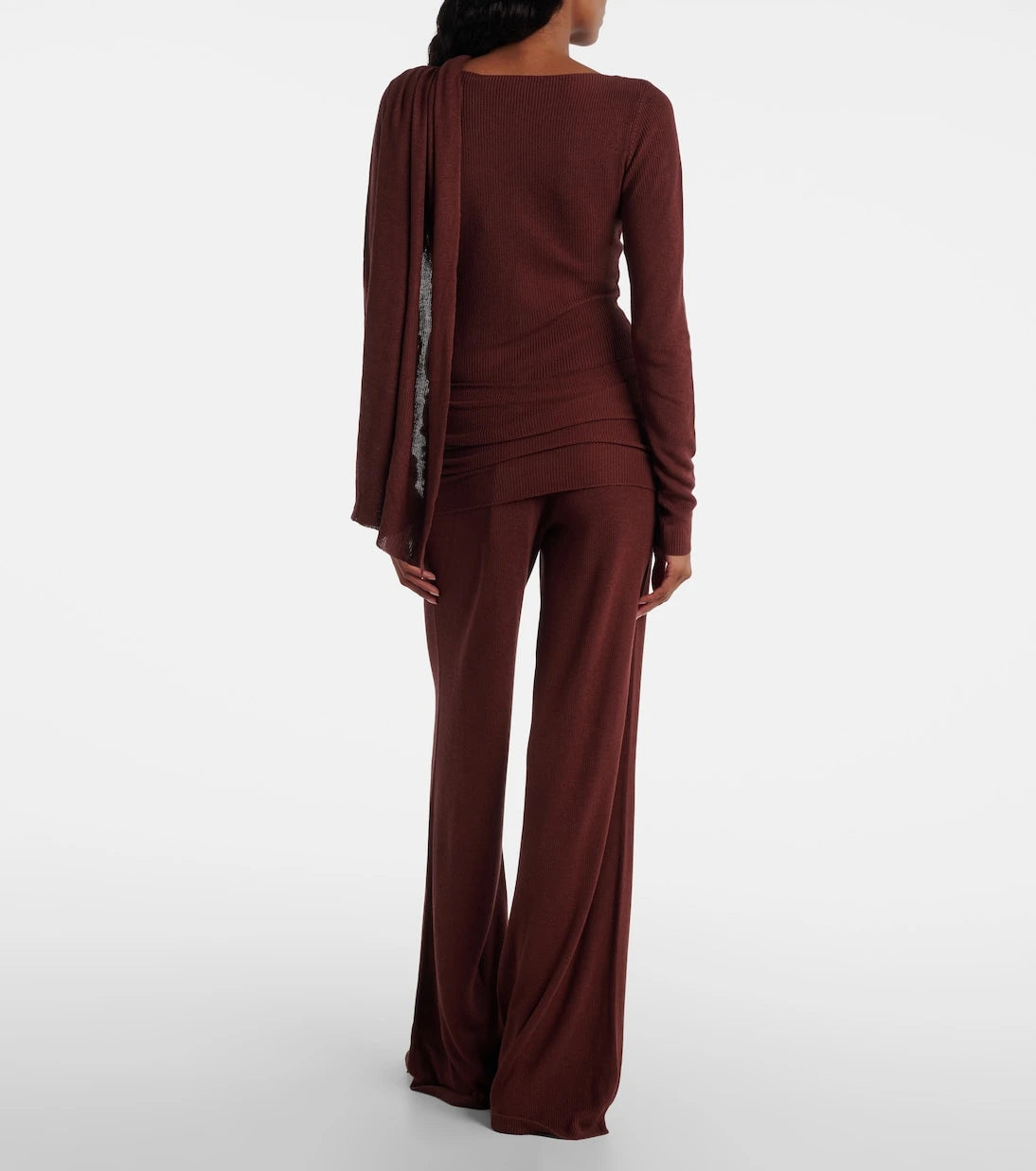 Aya Muse - Silk-blend wide-leg pants