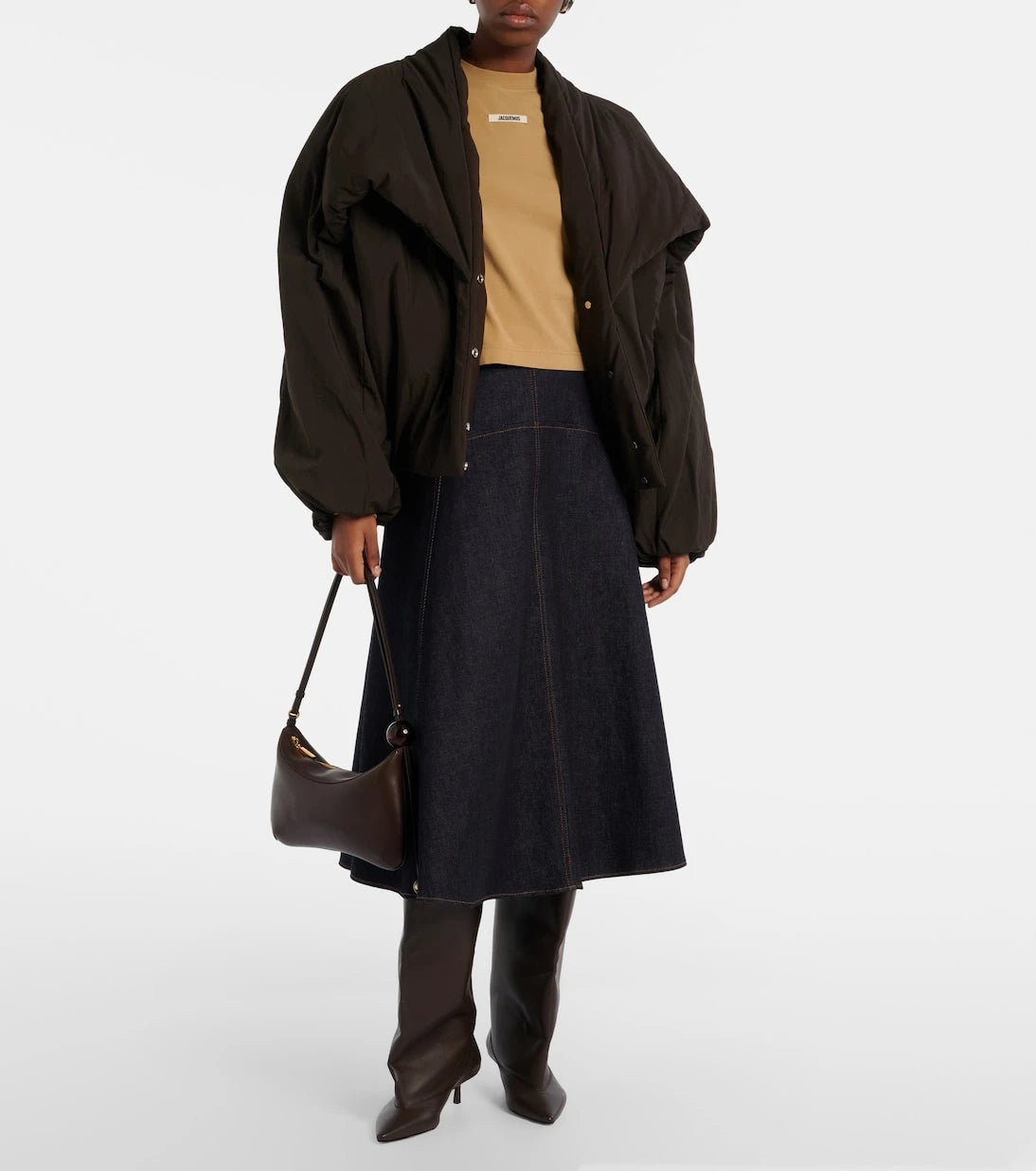 Jacquemus - تي شيرت من مزيج القطن والقروغرين