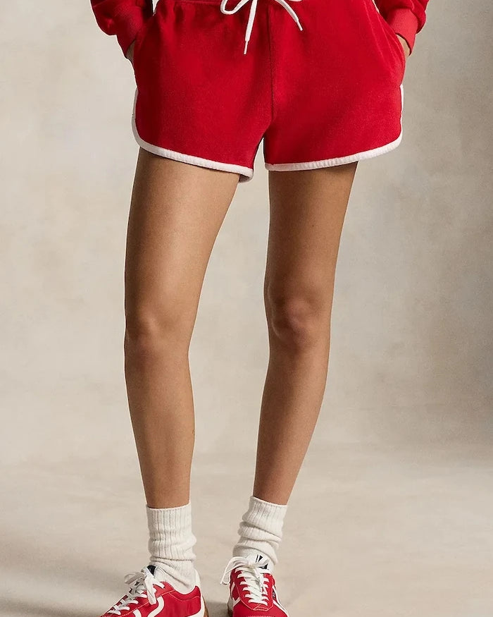 Polo Ralph Lauren kadın kısa pantolon pamuklu LT WT COTTON TERRY-KNT-SHORTS