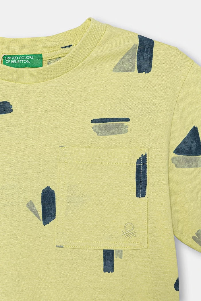 United Colors of Benetton pamuklu çocuk tişörtü