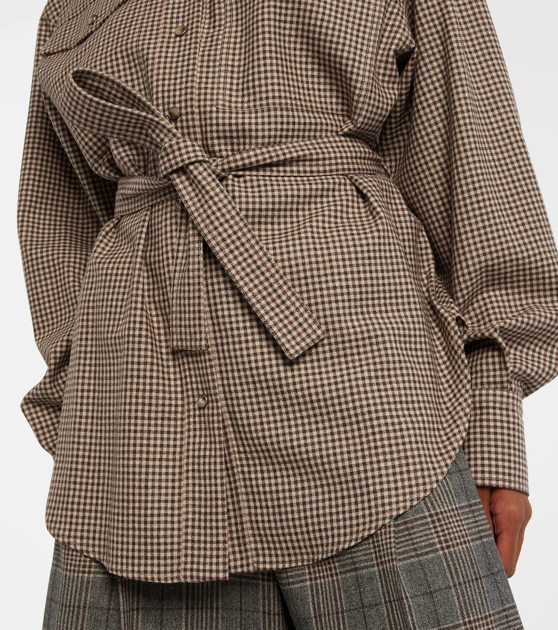Brunello Cucinelli - Checked virgin wool overshirt