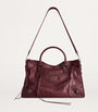 Balenciaga Red Medium Leather Le City Top-Handle Bag