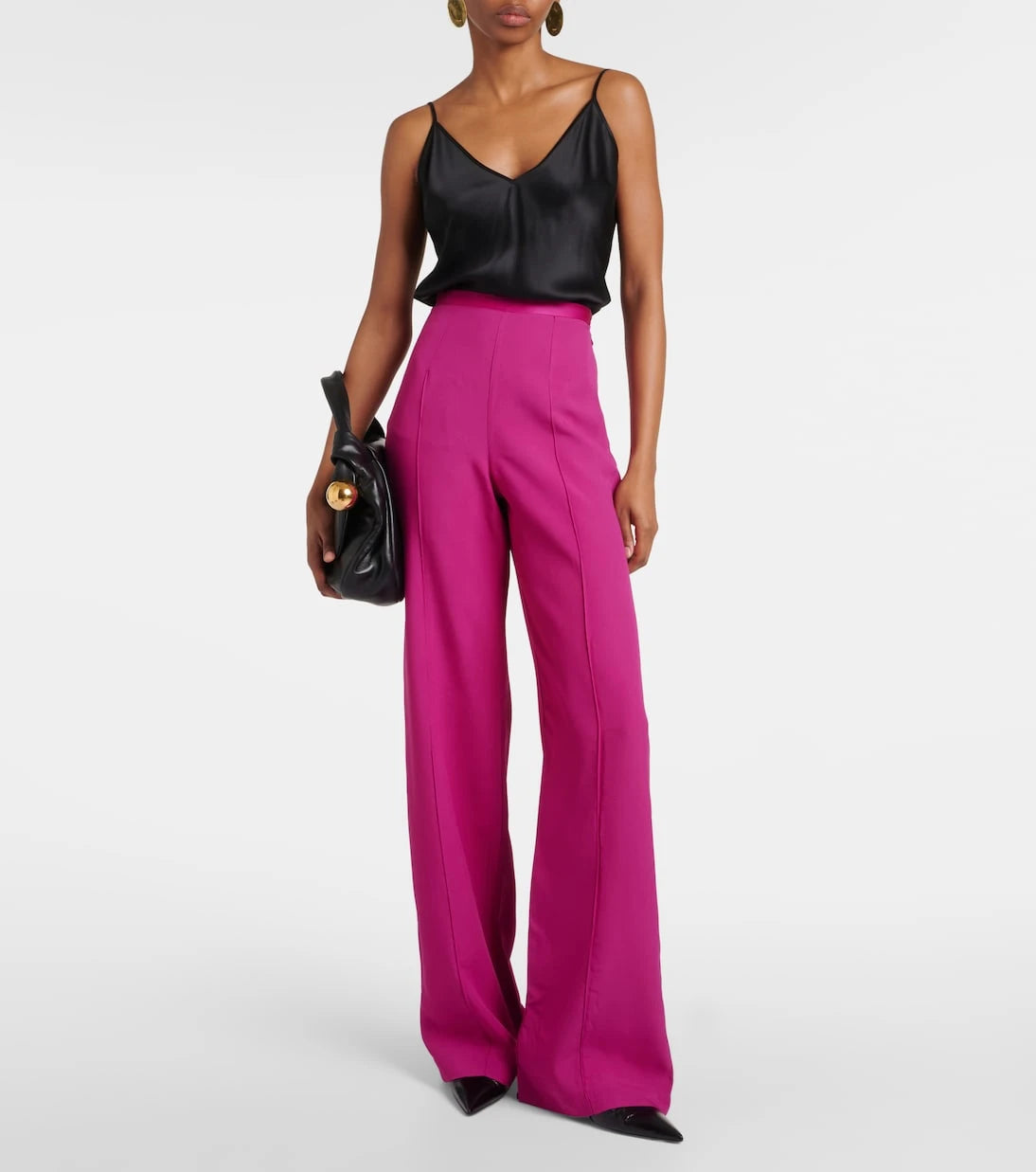 Taller Marmo - Marlene high-rise crêpe cady palazzo pants