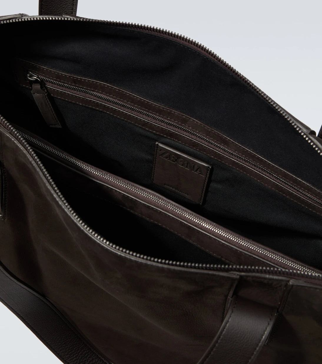 Zegna - Leather duffel bag