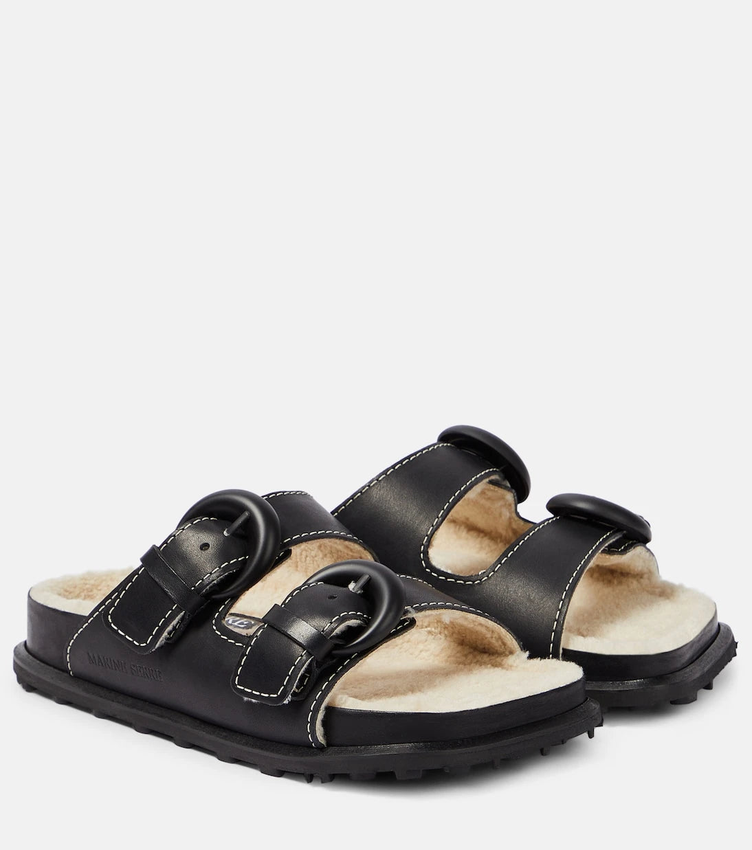 Marine Serre - Leather slides
