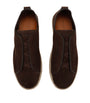 Suede Triple Stitch Espadrilles DARK BROWN