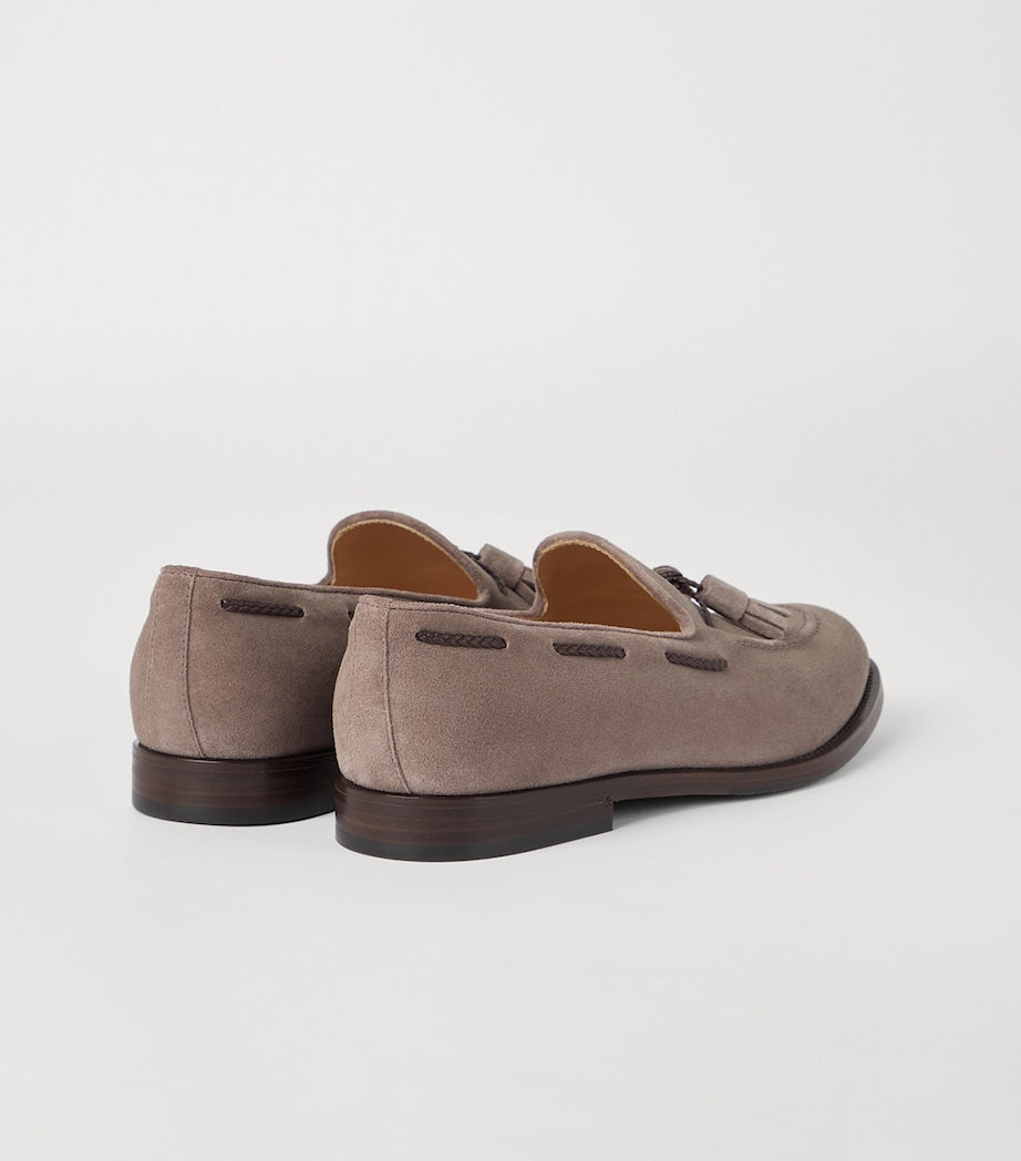 Suede Tassel Loafers