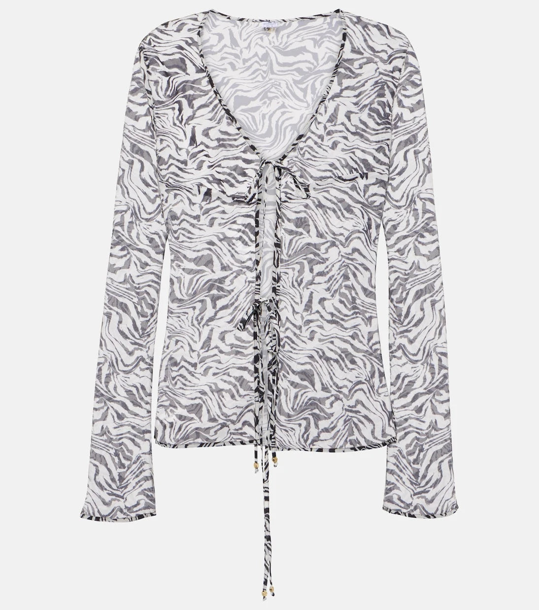 Bananhot - Vanessa zebra-print beach cover-up