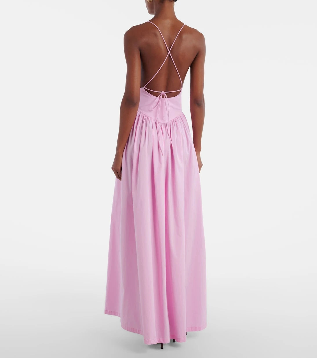 Adriana Degreas - Open-back cotton maxi dress