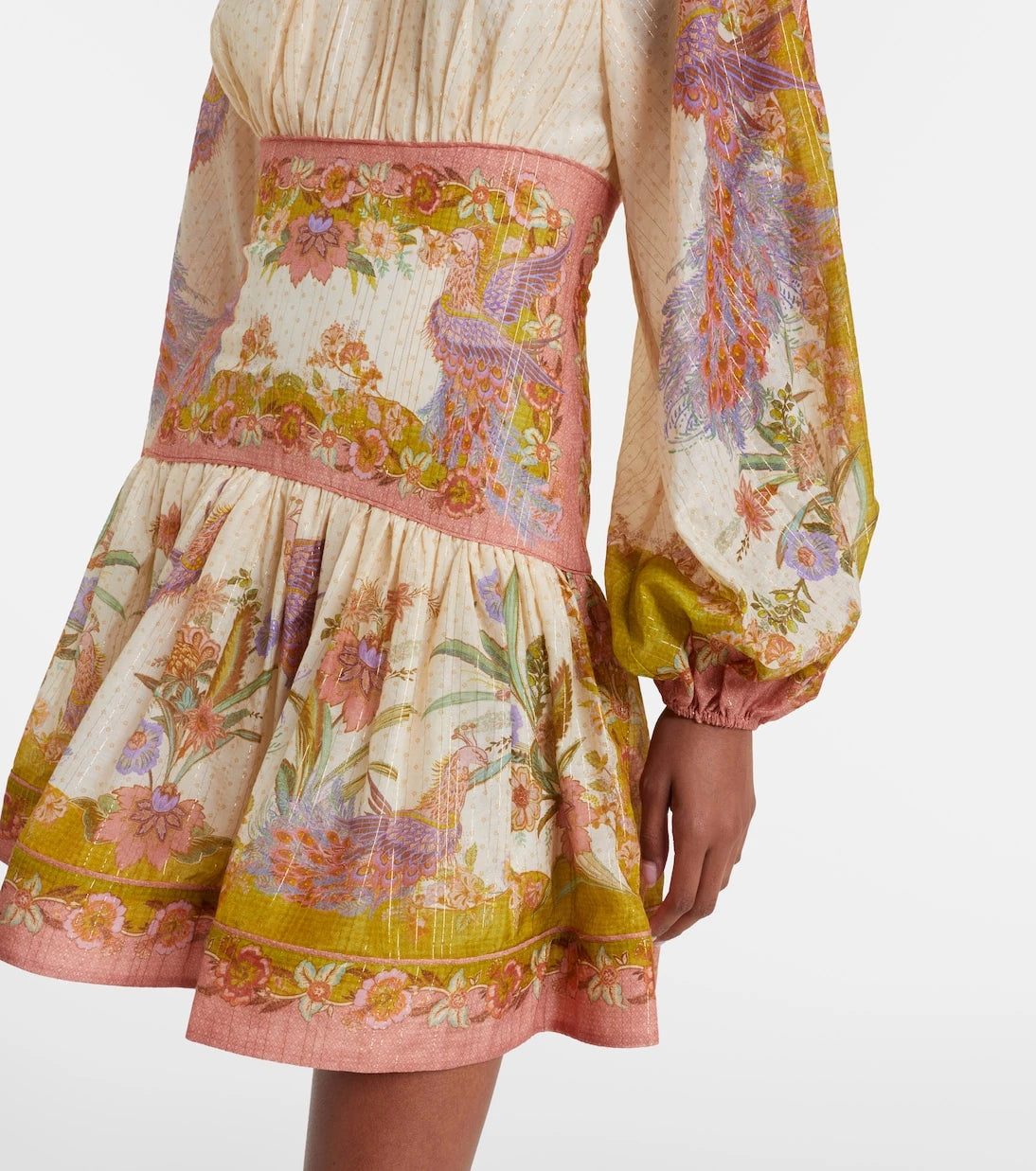 Zimmermann - Indra cotton and silk-blend minidress
