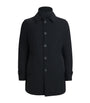 Herno Navy Down Water-Resistant Washington Overcoat