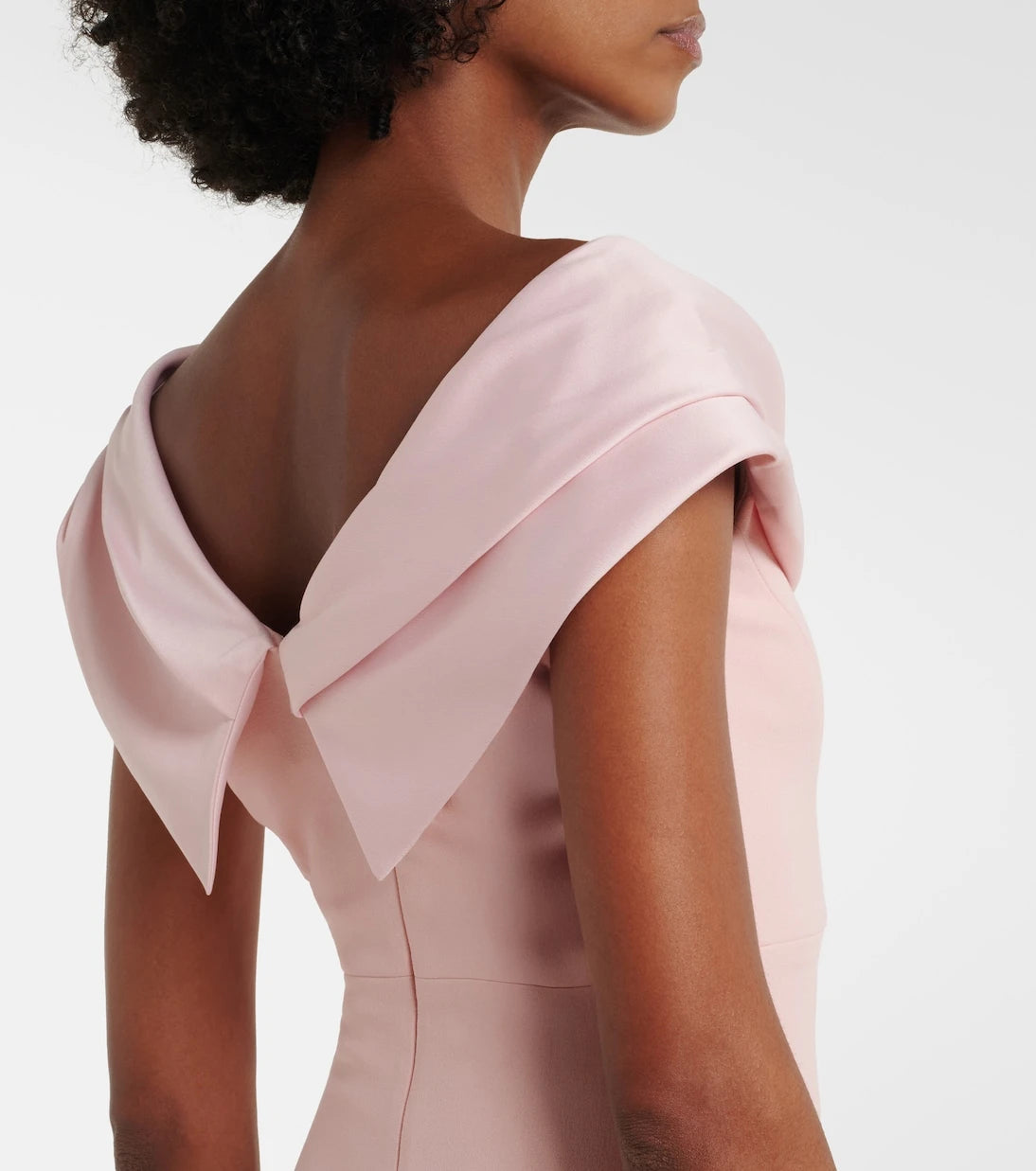 Solace London - Adele satin-trimmed gown