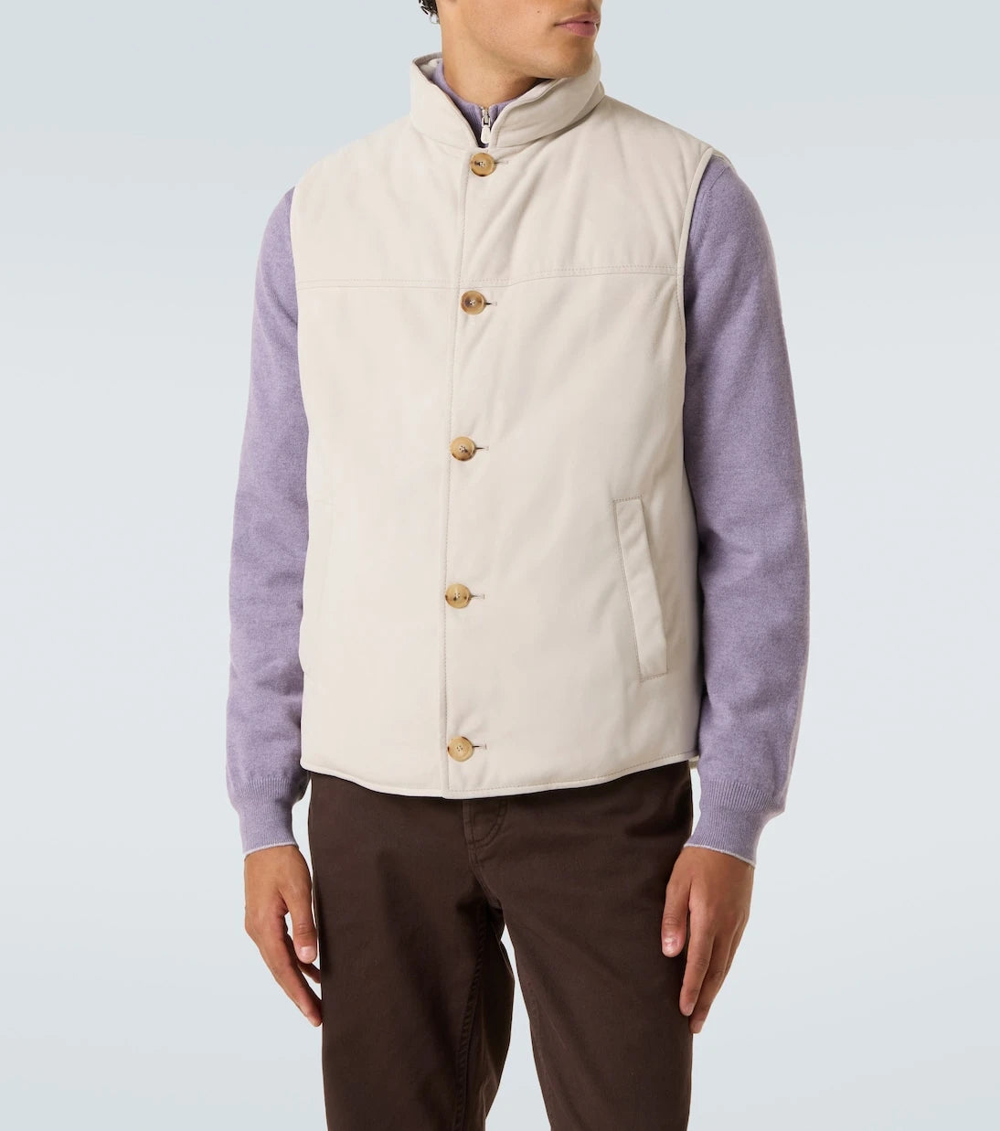 Brunello Cucinelli - Suede down vest