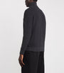 Wool-Blend Quarter Zip Sweater CHARC
