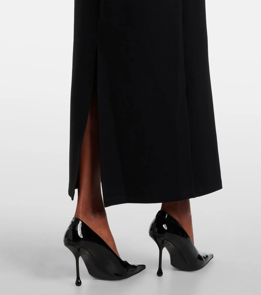 Staud - Hawthorne taffeta-trimmed maxi dress