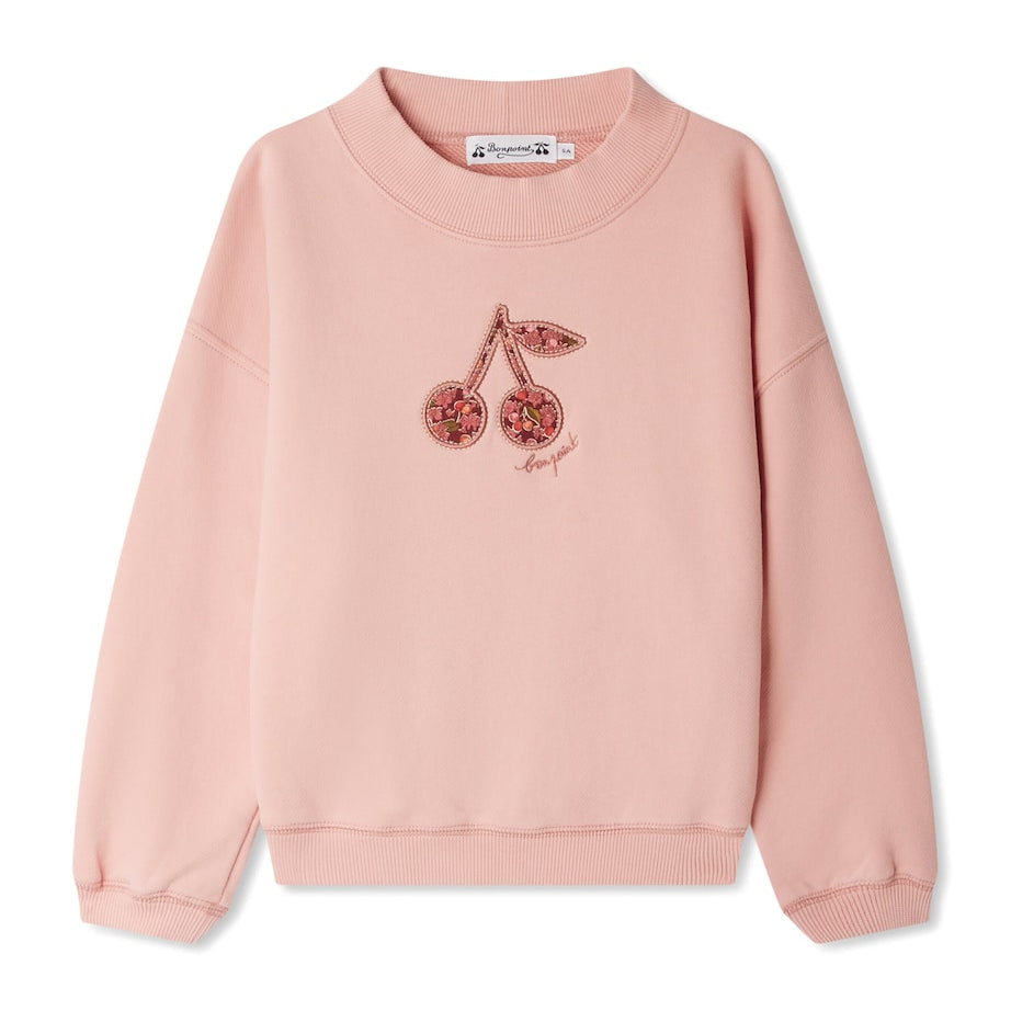 Pink Cotton Cherry Sweatshirt (10-14 Years)