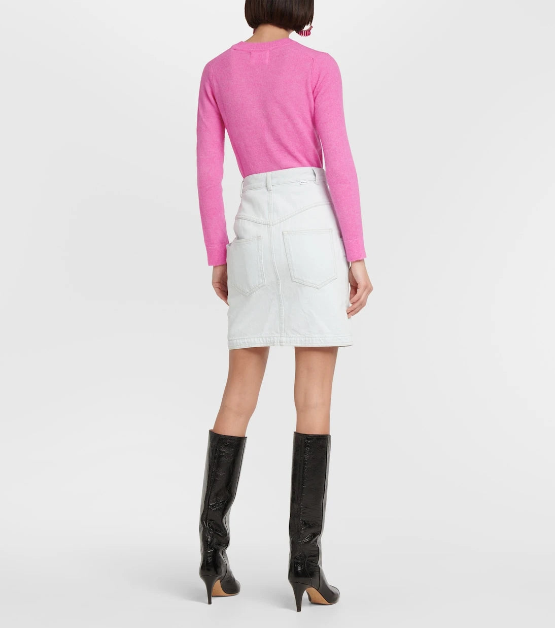 Marant Etoile - Sabel high-rise denim miniskirt