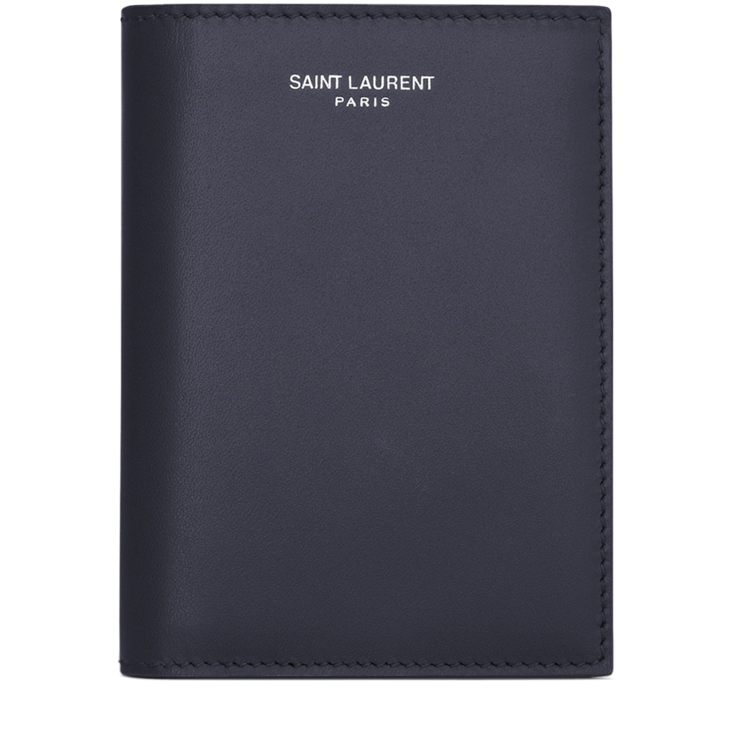 Saint Laurent Calfskin Logo Bifold Wallet